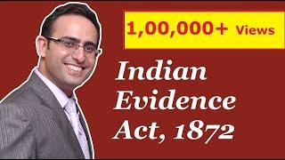 Indian Evidence Act 1872  Part1  Law Of Evidence [upl. by Elleb]