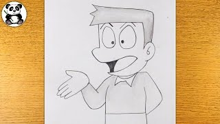 Boy Suneo Honekawa nobita friend pencil drawing  cute drawings ​⁠TaposhiartsAcademy [upl. by Laurens15]