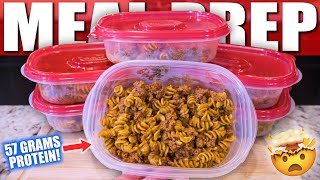 CREAMY BODYBUILDING BEEF PASTA MEAL PREP  So Good You Can Eat It Cold [upl. by Gilda578]