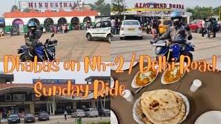 Dhabas on NH  2  Delhi Road or Dhabas after Dankuni Toll Plaza SundayRides [upl. by Adnamas150]