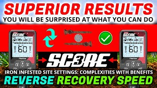 Superior REVERSE RECOVERY SPEED Test Nokta Score 3  Triple Score Metal Detector  BEST SETTINGS [upl. by Ches]