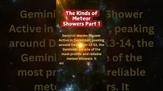 The Kinds of Meteor Shower Part 1 meteor star radiant earth asteroid shorts viralshorts [upl. by Hackett185]