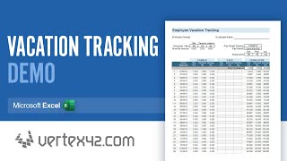 How to Use the Vacation Tracking Spreadsheet [upl. by Zawde639]