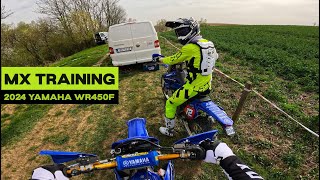 2024 YAMAHA WR450F  MX TRAINING  4K [upl. by Lehcear]