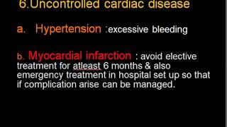 contraindication of tooth extraction by Dr Sanjay Kumar Soni [upl. by Enoid658]