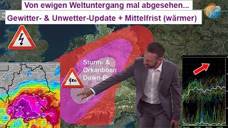 GewitterFahrplan bis Sonntag Unwettergefahr heute amp von Samstag auf Sonntag MittelfristTrend [upl. by Lleon281]