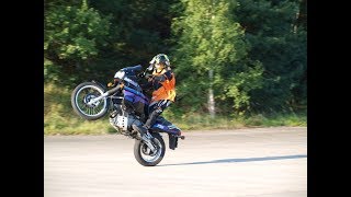 Yamaha XTZ 750 wheelies  TT 600R [upl. by Conlin550]