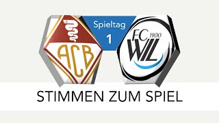 Stimmen zum Spiel AC Bellinzona  FC Wil 1900 [upl. by Elahcim]