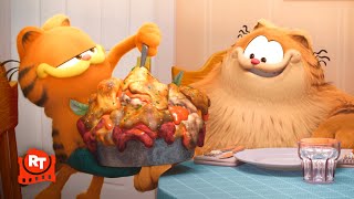 The Garfield Movie 2024  Garfield Cooks a Disgusting Dinner [upl. by Aznofla]