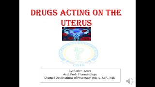 Drugs Acting on Uterus [upl. by Seligman]