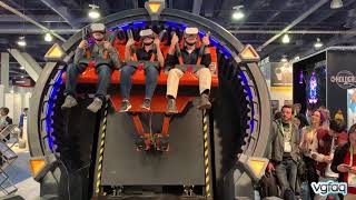 CES 2019  DOF Robotics  VR Roller Coaster Twister Simulator [upl. by Fiorenze]