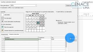 MS Project Configurar el Calendario Laboral [upl. by Brahear]