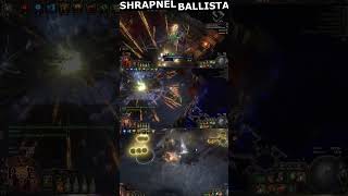 PoE 2024  SHRAPNEL BALLISTA build  TANKY ABSURD DPS FUN TO PLAY [upl. by Arekahs]