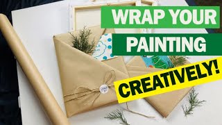 How to wrap paintingbookpostermagazine  creative gift wrapping ideas [upl. by Nuavahs]