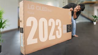 LG OLED evo G3 55 Inch 4K Smart TV Unboxing amp initial Impressions  in Telugu [upl. by Hardy]