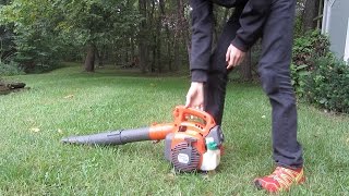 Husqvarna 125B Leaf Blower Review [upl. by Aeret]