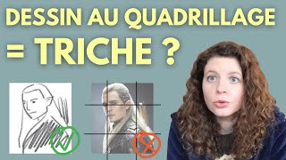 MON AVIS sur la technique de la GRILLE en DESSIN ou quadrillage ou mise au carreau [upl. by Amice]