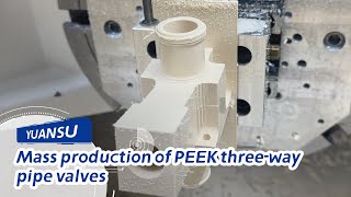 Complete Process of Machining PPS Precision Plastic Joint  HighPerformance Parts Demo [upl. by Darrow]