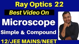 Ray Optics 22  Microscope  Simple Microscope amp Compound Microscope  JEENEET [upl. by Yatnuhs]