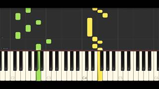 Bacilos  Perderme Contigo  Synthesia Piano Tutorial [upl. by Stilla]