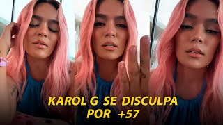 Karol G se disculpa por canción  57 [upl. by Atsillac]