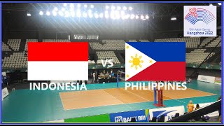 INDONESIA vs PHILIPPINES  VolleyBall 19th Asian Games Hangzhou 2022 [upl. by Isej673]