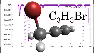 C3H3Br Propargyl bromide Geometry optimization and IR spectrum in 1 minute SPEED UP [upl. by Parthinia]