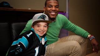 Lokai Watch Noah’s wish to meet NFL MVP Cam Newton come true [upl. by Mcleroy431]