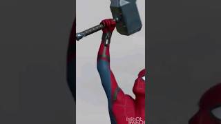 worthy spiderman vs thor  spiderman break thors hammer marvel virlshort marveling clea [upl. by Pierson443]