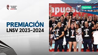 ¡ALIANZA LIMA CAMPEÓN Ceremonia de premiación de las mejores de la LNSV 20232024 👋🏐🏆 [upl. by Eanrahc]