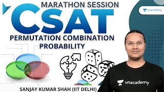 Permutation Combination amp Probability  CSAT Aptitude  Marathon Session  Sanjay Kumar Shah [upl. by Sahcnip]