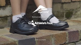 The Athletes Foot Ascent Footwear school shoe review video [upl. by Ailido]