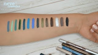 Pastello EYELINER  swatches  Neve Cosmetics [upl. by Collete554]