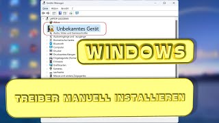 Notebook Treiber manuell installieren in Windows im GeräteManager [upl. by Bez]