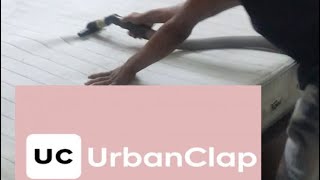 Mattress cleaning by Urbanclap employee  Sofa cleaning  Super service  Peps mattress [upl. by Husch]