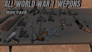 All the WW1 Wepons in H3VR MOD PACK [upl. by Benis]