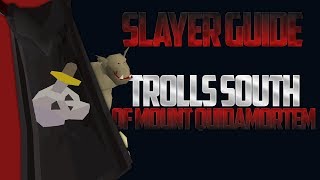 Trolls South of Mount Quidamortem  OSRS Slayer GuideLocation [upl. by Bruni]