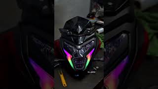 NS 200 MODIFICATION ‼️pulsar ns 200 modified wrapping motor huber ns200 shorts modified wrapping [upl. by Jethro]