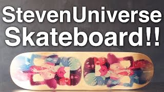 DIY Steven Universe Skateboard Wood Image Transfer [upl. by Fatsug]