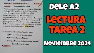 DELE A2 COMPRENSIÓN LECTORA TAREA2 NOV2024 [upl. by Nylidnam]