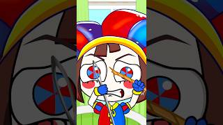 Needle and Thread Pomni short pomni jax digitalcircus slime theamazingdigitalcircus cartoon [upl. by Akihsat]