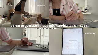 COMO ORGANIZARSE CUANDO TU VIDA ES UN CAOS 🎧  organización planner to do list IPad tips [upl. by Sam]