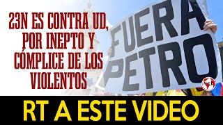 URGENTE COMPARTIR 🔴 RAZONES PARA MARCHAR ESTE 23N CONTRA EL GOBIERNO PETRO  Jaime Arizabaleta [upl. by Orips]