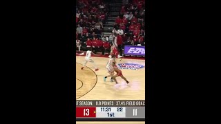 Steal by Antwone Woolfolk vs Boston University  Rutgers Mens Basketball [upl. by Aretta]