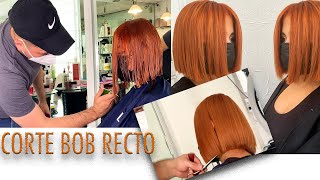 Corte Bob Recto  Bob Haircut Tutorial 💇‍♀️ [upl. by Peyton500]