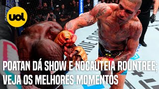 MELHORES MOMENTOS UFC 307 ALEX POATAN NOCAUTEIA ROUNTREE JR E MANTÉM CINTURÃO DOS MEIOPESADOS [upl. by Sallyann]