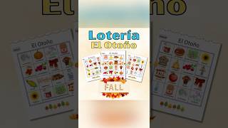 Teach all about El Otoño The Fall with this fun game of lotería Spanish Bingo spanishclassroom [upl. by Strickman220]