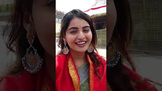 Tollywood Actress Ananya Nagalla Beautiful Look At Tirumala Temple ytshorts shots trending [upl. by Tiraj]