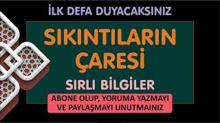 SIKINTILARIN EN ETKİLİ ÇARESİ  İLK DEFA DUYACAĞINIZ SIRLAR [upl. by Briny]