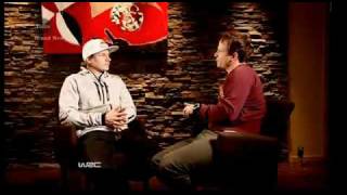 Kimi Raikkonen interview with Neil Cole  Rally Sweden 2010 [upl. by Adelbert758]